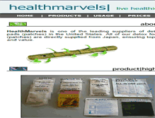 Tablet Screenshot of healthmarvels.net